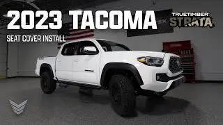 VERTEX OFF-ROAD&reg; | 2016 - 2023 Toyota Tacoma TRD TrueTimber Strata Canvas Seat Cover Install