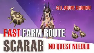 FAST Scarab Farming Route Locations | USE TIMESTAMPS | No Quest Needed | Cyno Genshin Impact