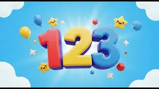 FUN ABC 1 to 10 Counting Rhyme for Kids | Colorful Cartoon Numbers Song 🎵✨