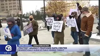 Protest against proposed data center