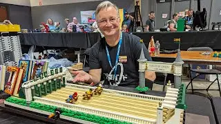 LEGO Tabletop Derby with running horses!