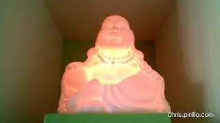 What's the Gaudiest Hotel Decor? A Glowing Buddha