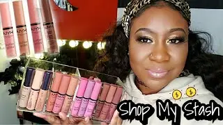 SHOP MY STASH  | Nyx butter gloss on dark skin 2021