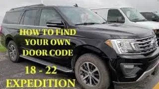ГДЕ НАХОДИТСЯ КОД ДВЕРИ ДЛЯ КОДОВ ДВЕРИ FORD EXPEDITION 2018, 2019, 2020, 2021, 2022, 2023 ГОДОВ?