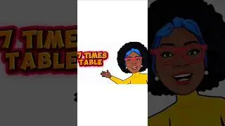7 Times Table | Learn Multiplication with Aunty Filly #TimesTables #MathsForKids #Shorts