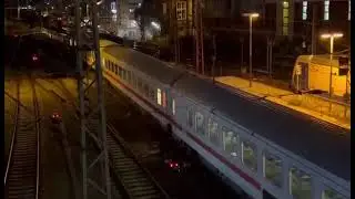 2x DSB Siemens Vectron, 6x IC-Wagen Einfahrt am Hamburger Hauptbahnhof