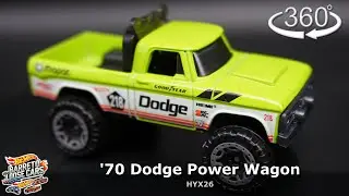 360&ordm; - '70 Dodge Power Wagon - HYX26 but with GHC39 base | Hot Wheels | 1/64 | Loose