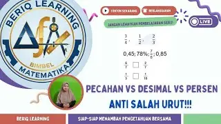 Trik Mudah Bandingkan dan Mengurutkan Pecahan, Desimal, Persen - Soal Sering Muncul