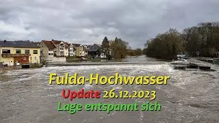 Hochwasser-Update - 26.12.2023 - Rotenburg an der Fulda