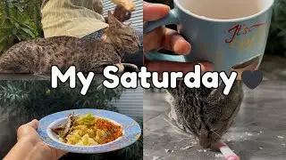 My Simple Saturday Vlog (සිංහල) | Cooking, Tea Time, Family, Kitten & Night Walk 🖤