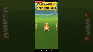 Pokemon Go - Spotlight Hour!!😱 Shiny Charmander!!🔥 #shorts