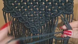 Splot diamentowy clove hitch diamond makrama