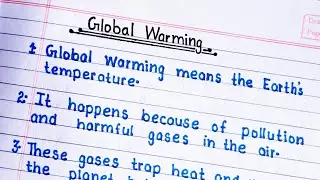 🌍 10 Lines on Global Warming in English | Global Warming Essay In English | Essay On Global Warming