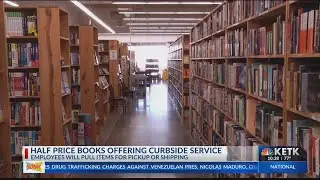 Half Price Books offering curbside pickup until stores reopen to public
