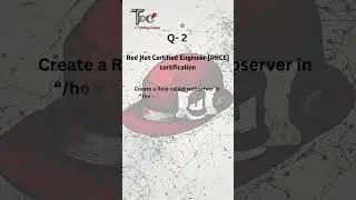 Question 2 (RHCE 9) #examprep #tutorial #cybersecurity #itcertifications #linux @redhat