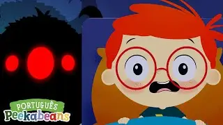 Tem um Monstro no meu Quarto 👀 | Sem Medo do Escuro com os Peekabeans! | M&uacute;sicas para Crian&ccedil;as