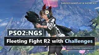 PSO2: NGS - Fleeting Fight Cocoon R2 with Challenges (Aelio Gameplay)