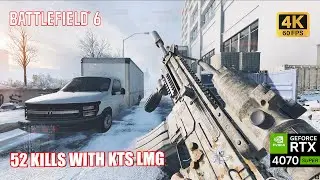 KTS100 LMG Is Unstoppable | Battlefield 6 Multiplayer | 4K 60FPS Gameplay