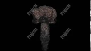 Realistic nuke explosion with alpha channel