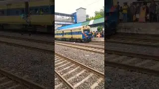 kharagpur memu arrival #railwaycontent #traintravel #trainjourney