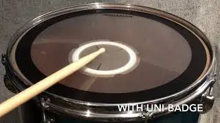 How to make your floor tom drum sound more THUDDY and control ring