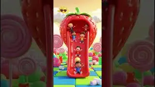 Energetic 3D Cartoon Strawberry Adventures for Kids| Animated Poem For Kids |Storymoo Toon|