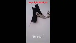 Runner op een rits / ritsband zetten