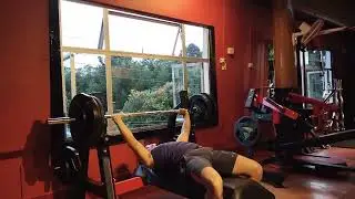 Benchpress 110kg/243lb x reps at 83kg/183lb bw