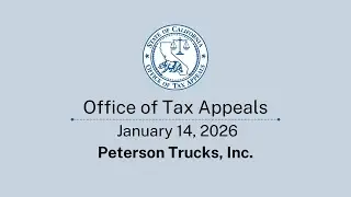 Office of Tax Appeals January 14, 2026
