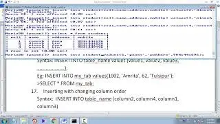 16 insert without giving column names