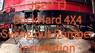 Installing a Rock Hard 4X4 Tire Carrier Bumper on a Jeep TJ | This Old TJ