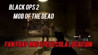 Black Ops 2 - Fan Trap Power Source and Speed Cola Location (Mob Of the Dead Zombies DLC)