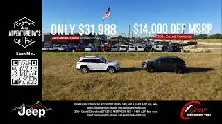Jeep Adventure Days Means 1 thing, THE BEST PRICES OF THE YEAR | JimgloverDodge.com
