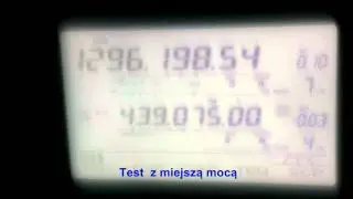 Test anteny YAGI wykonanej przez SP1LOI dla pasma 23cm