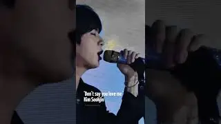 Jin 'Don't say you love me ' first time performance live 😍#kimseokjin #dontsayyouloveme #bts