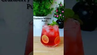 Cranberry Whiskey Punch 👊 😋  #shortsfeed