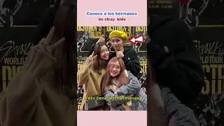 Conoce a los hermanos de stray kids