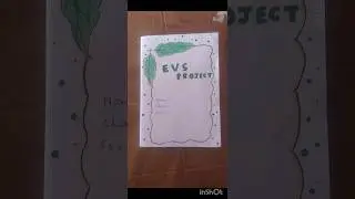 EVS Project Cover Page Decoration Ideas #art #drawing #painting #shorts