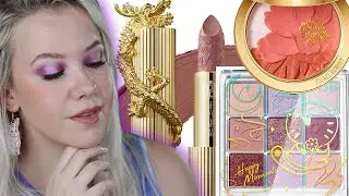 Trying Palace Identity and Zeesea | Peony Blush, Dragon Lipstick & Crystal Eyeshadow Palette