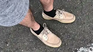 Shopping Wearing Old Beat Sperry TopSiders Billfish Boat Shoes Sz 12