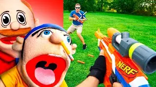 Jeffy Reacts to NERF WAR in REAL LIFE