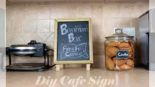 DIY framed chalkboard sign Under $10!