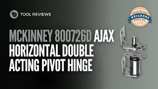 McKinney 8007 26D Ajax Horizontal Double Acting Pivot Hinge - Satin Chrome