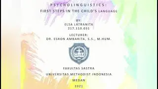 247 FIRST STEPS IN THE CHILD'S LANGUAGE