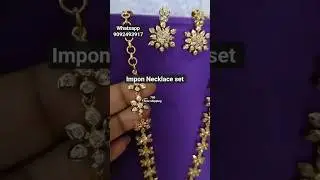 Impon Necklace earrings #impon #panchaloga #jewellery #necklace #necklaceset #fashion #accessories