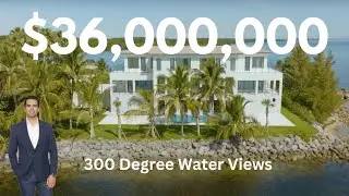 Riding a 1957 Chevrolet Bel Air convertible to a $36M WATERFRONT MIAMI HOME in Coral Gables, FL