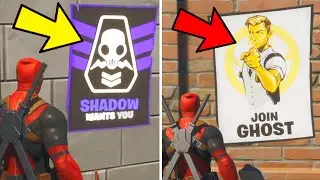 Deface GHOST or SHADOW Posters Fortnite