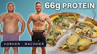 Leckeres High Protein Tortilla Quiche Wrap Rezept zum Abnehmen! Einfach, herzhaft & Low Calorie