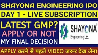 Shayona Engineering IPO 🔴Shayona Engineering IPO Review 🔴Shayona Engineering IPO Gmp🔴Shayona IPO Gmp