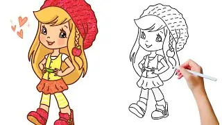 DRAW Strawberry Shortcake's Apple Dumpling Friend!